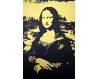 Mona Lisa - Black on gold