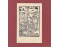 Ex libris, Hladký, Polívka, Procházka, JH, 4 ks